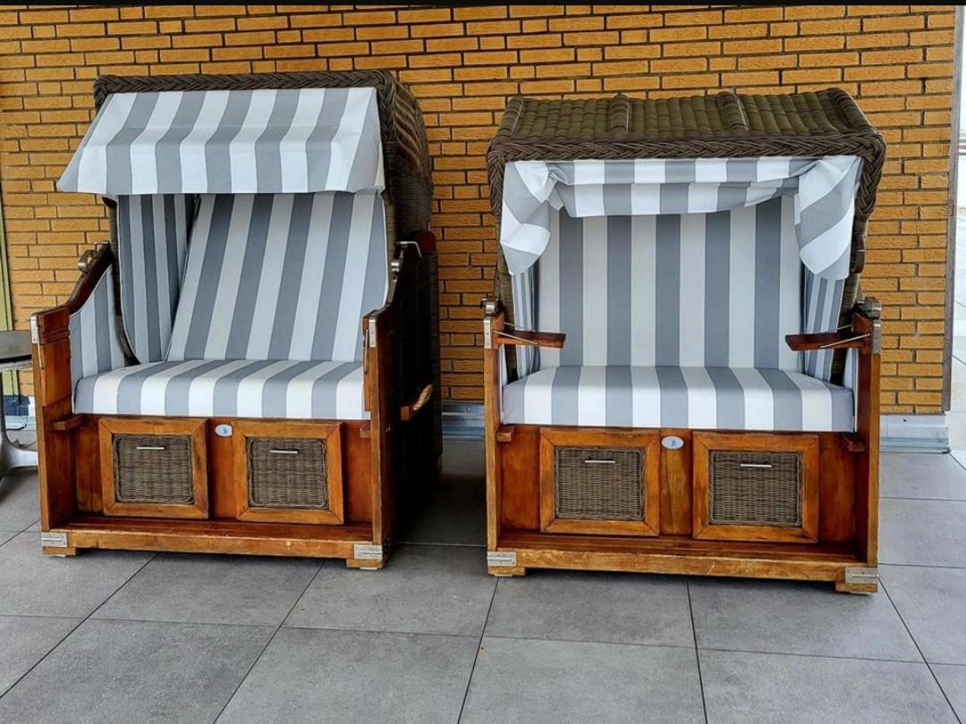 Strandloft Cuxhaven Im Haus Frauenpreiss Sahlenburg - Strandnah - 2 Hunde Willkommen -Schwimmbad - Sauna - Direkt Am Wald - Dachterrasse Mit Blick Nach Neuwerk Kültér fotó